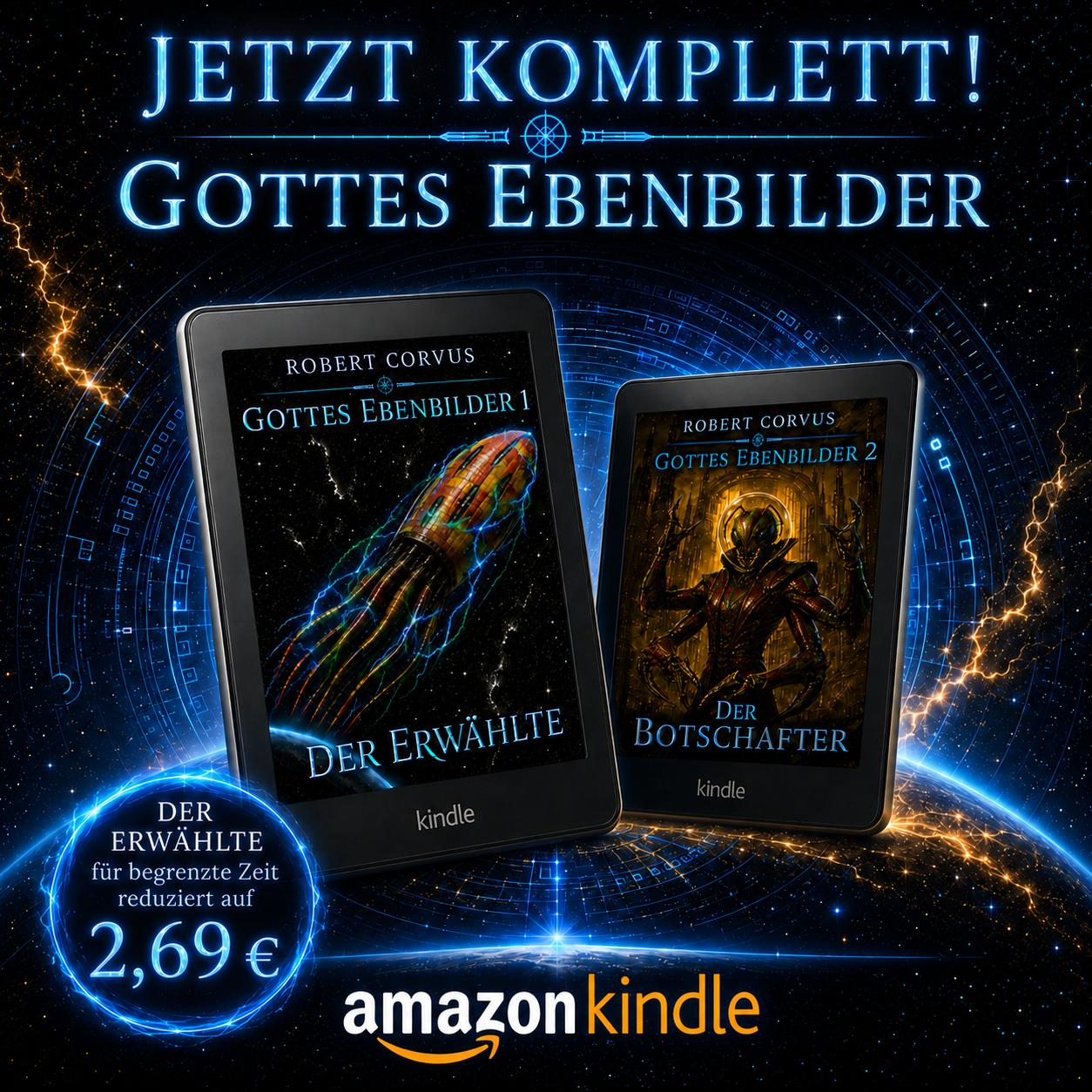 Kachel mit DER ERWÄHLTE und DER BOTSCHAFTER Kachel mit DER ERWÄHLTE und DER BOTSCHAFTER